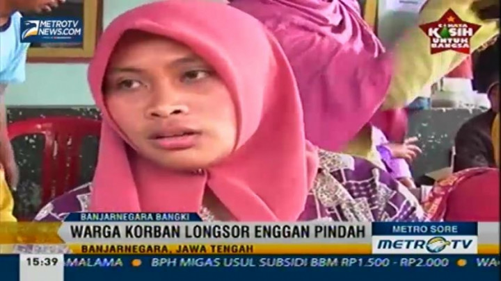 Warga Korban Longsor Banjarnegara Tolak Direlokasi 