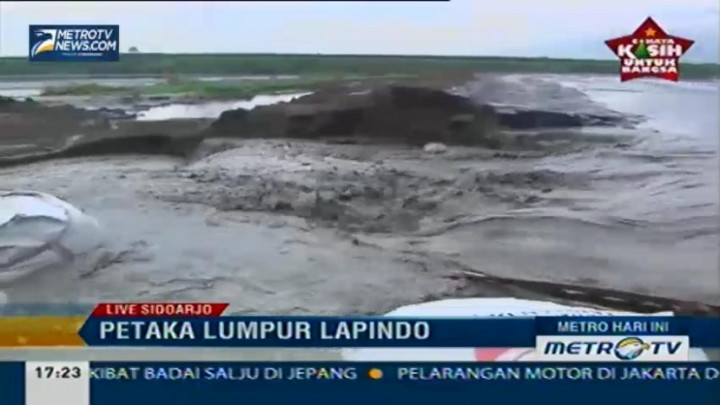 Tanggul Lapindo Titik 73B Kembali Jebol Selebar 3 Meter