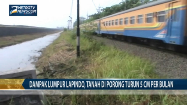 Dampak Lumpur Lapindo, Tanah di Porong Turun 5 Cm Per Bulan