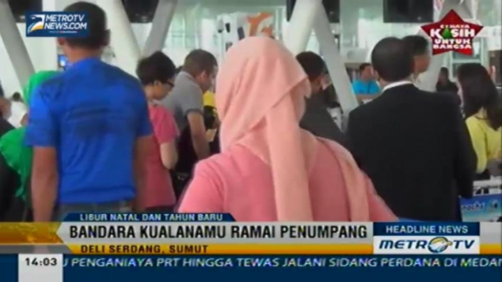 Jelang Natal dan Tahun Baru, Bandara Kualanamu Ramai Penumpang
