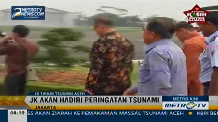 JK Akan Hadiri Peringatan Tsunami di Aceh 