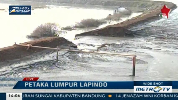 Tanggul Lapindo Titik 73 A Jebol, Pemukiman Warga Banjir Lumpur 