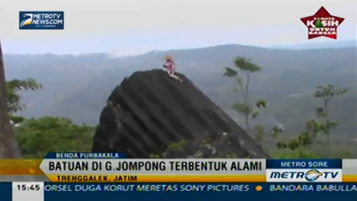 Batuan di Gunung Jompong Diduga Peninggalan Kerajaan Mataram