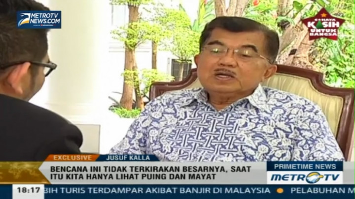 Melihat Korban Tsunami, JK: Saya Tidak Boleh Menangis untuk Aceh