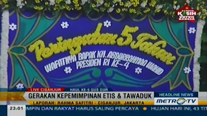 Pesan dari Haul ke-5 Gus Dur Soal Pemimpin 