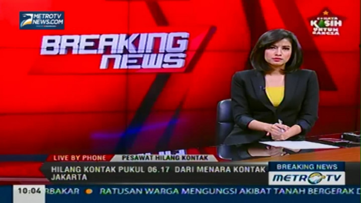 Pesawat AirAsia Nomor Penerbangan QZ8501 Hilang Kontak      