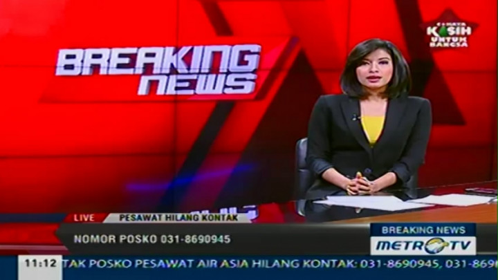 Ini Nomor Posko Pesawat AirAsia yang Hilang Kontak 