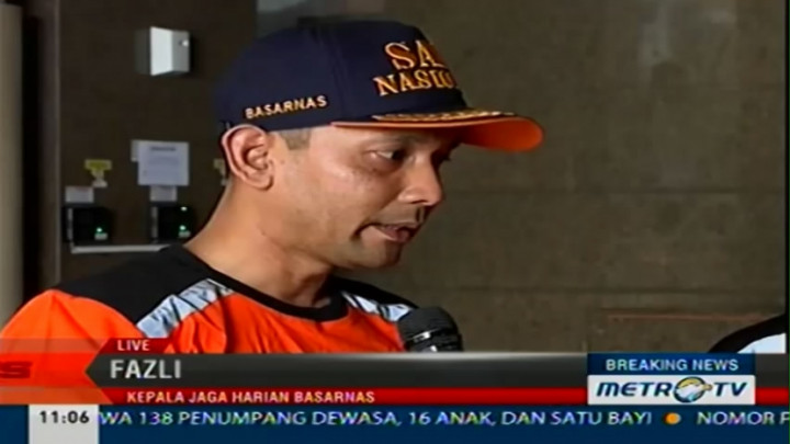 Basarnas: Pesawat Hilang Diduga pada Posisi Pulau Belitung dan Kalimantan