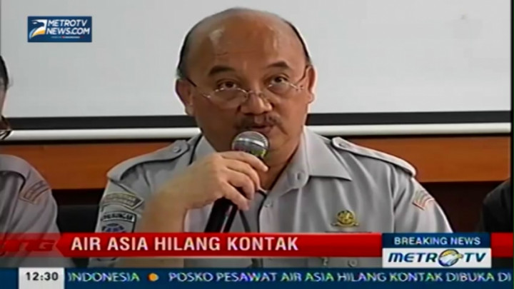 Penjelasan PLT Dirjen Perhubungan Udara Terkait Hilangnya AirAsia