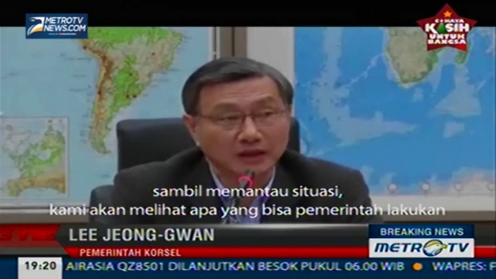 Pemerintah Korsel Siap Cari Tiga Warganya di AirAsia QZ8501