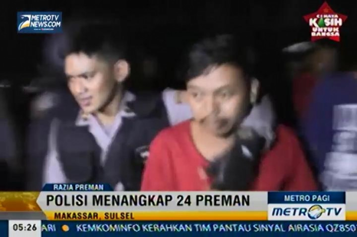 Polrestabes Makassar Gelar Razia Preman