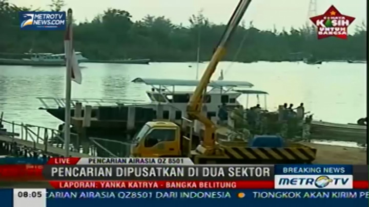 Pencarian Hari Ketiga AirAsia QZ8501 Dipusatkan di Dua Sektor