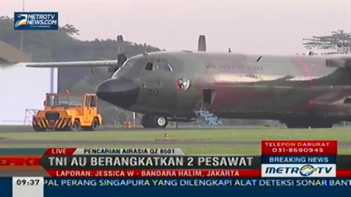 TNI AU Berangkatkan 2 Pesawat ke Pulau Belitung 