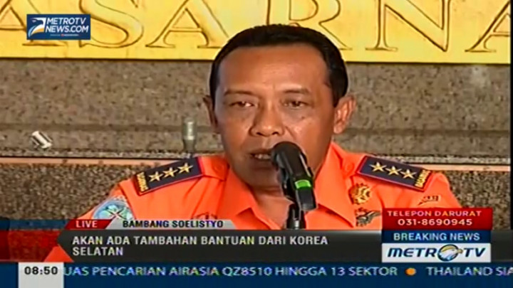 Konpers Pencarian AirAsia QZ8501 di Kantor Basarnas 