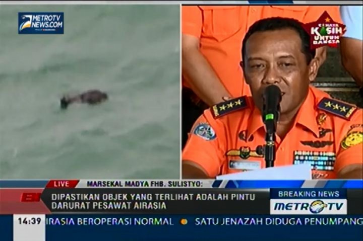 Serpihan QZ8501 dan Jenazah akan Dibawa ke Pangkalan Bun 