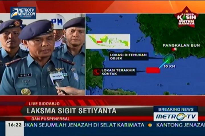 KRI Bung Tomo Evakuasi 6 Jenazah Penumpang QZ8501