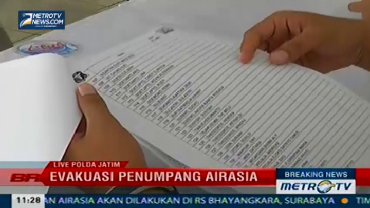  Posko Antemortem Terima Tiga Data Penumpang AirAsia