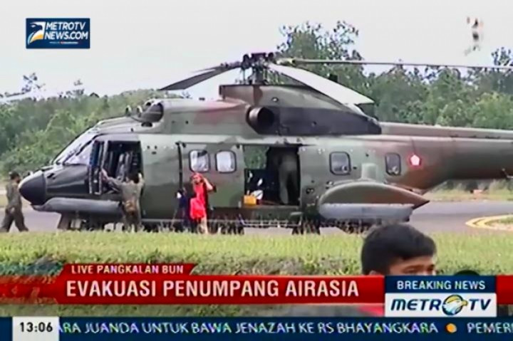 Di Tengah Cuaca Buruk, Dua Jenazah Berhasil Dievakuasi ke Lanud Pangkalan Bun