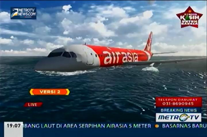 Pilot Mungkin Berupaya Mendarat di Laut Usai Dihantam Kumulonimbus