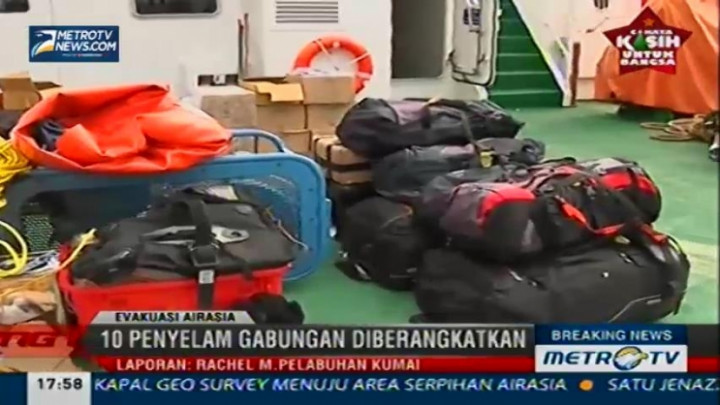 Tim Penyelam Gabungan Diberangkatkan untuk Evakuasi QZ8501