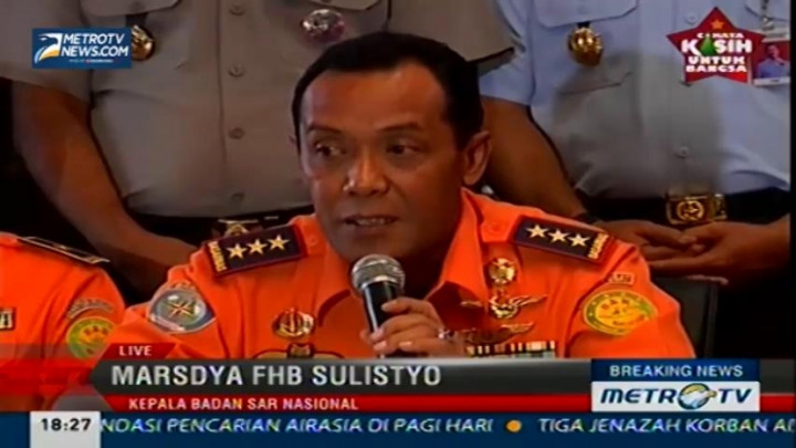 Besok, Tim SAR akan Gunakan Alat Deteksi Bawah Air