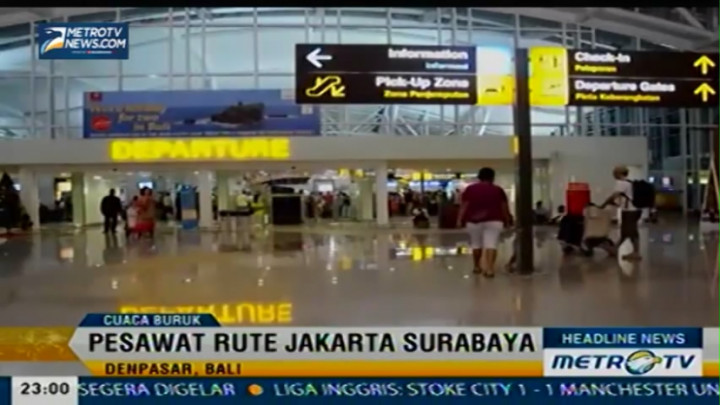  Cuaca Buruk, Pesawat AirAsia Mendarat Darurat di Bandara Ngurah Rai 