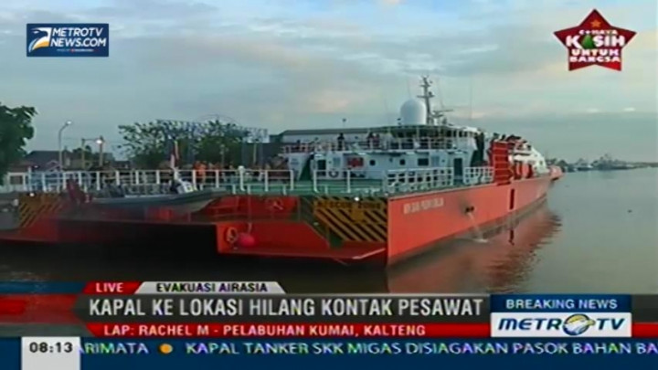 Sejumlah Kapal Bertolak ke Lokasi Hilang Kontak QZ8501