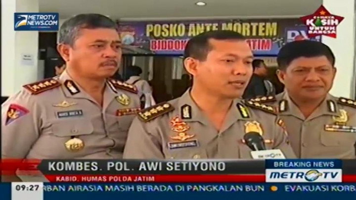 161 Data Antemortem dan 103 Sample DNA Keluarga QZ8501 Telah Terkumpul