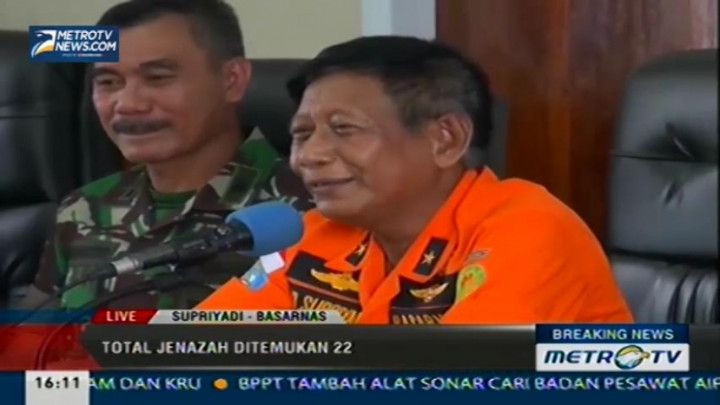 Korban QZ8501 yang Ditemukan Tewas Menjadi 22 Orang  