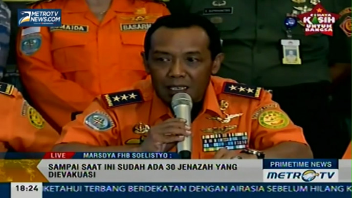 Konpers Basarnas Hari Keenam Evakuasi AirAsia QZ8501 