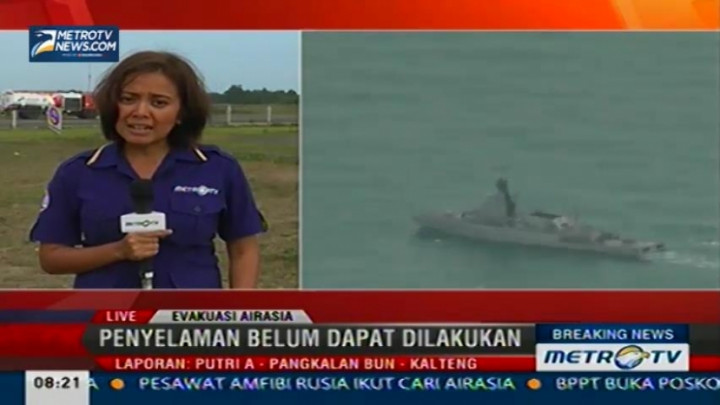 KRI Bung Tomo Temukan Sensor di Bawah Laut Diduga Ekor Pesawat