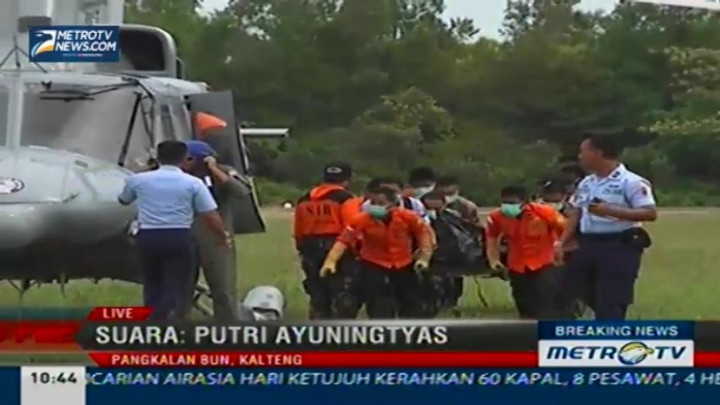 Delapan Jenazah Penumpang QZ8501 Tiba di Pangkalan Bun 