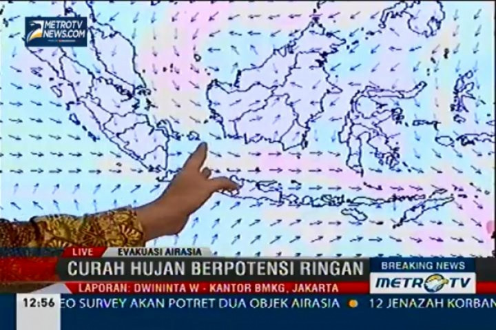 Update Cuaca di Lokasi Pencarian QZ8501