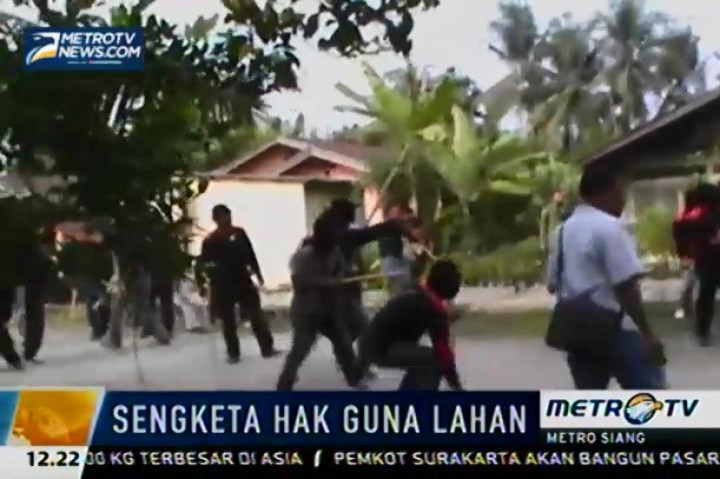Bentrok antara Karyawan PTPN II Binjai dengan Petani Penggarap