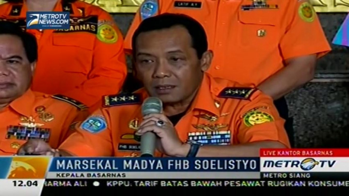 Konpers Basarnas: Sudah Ditemukan Bagian Ekor Pesawat dan Total 40 Jenazah