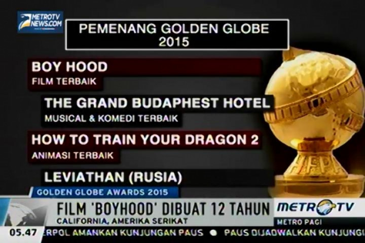 Film Boy Hood Raih Film dan Sutradara Terbaik Golden Globe Awards 2015
