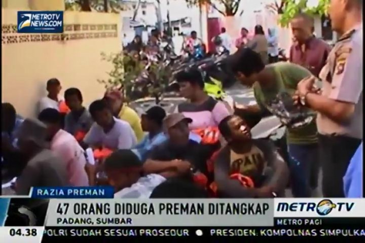 Polresta Padang Gelar Razia Preman