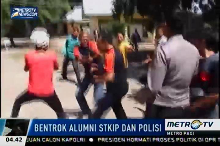 Alumni STKIP Bangko-Jambi Terlibat Bentrok dengan Satpol PP