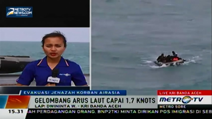 Gelombang Laut Tinggi, Penyelaman Badan Pesawat QZ8501 Dilanjutkan Besok 