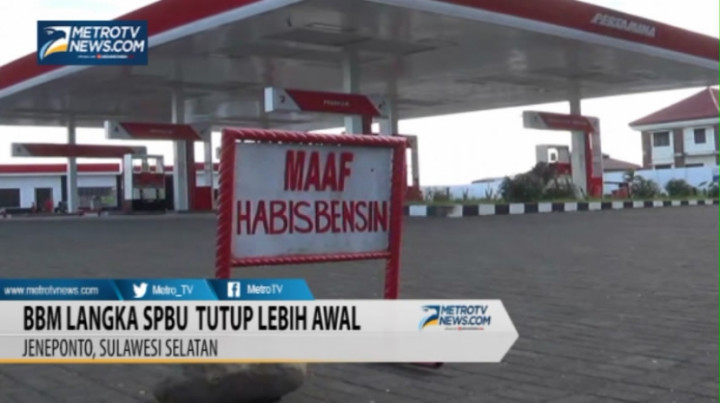 BBM Langka, SPBU di Jeneponto Tutup Lebih Awal