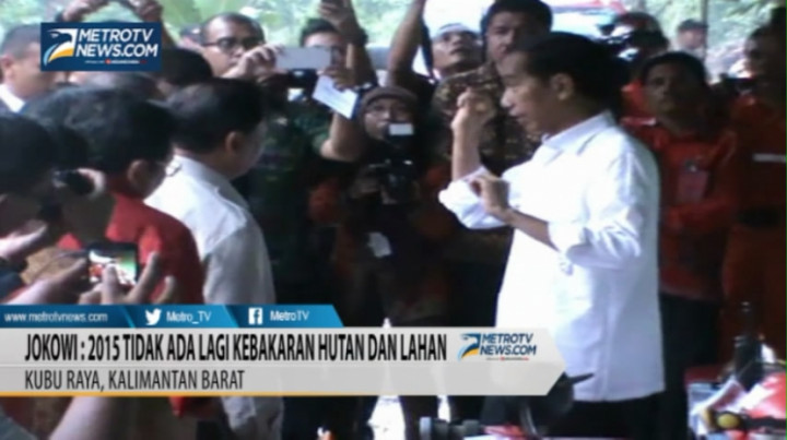 Jokowi: 2015 Tidak ada Lagi Kebakaran Hutan dan Lahan