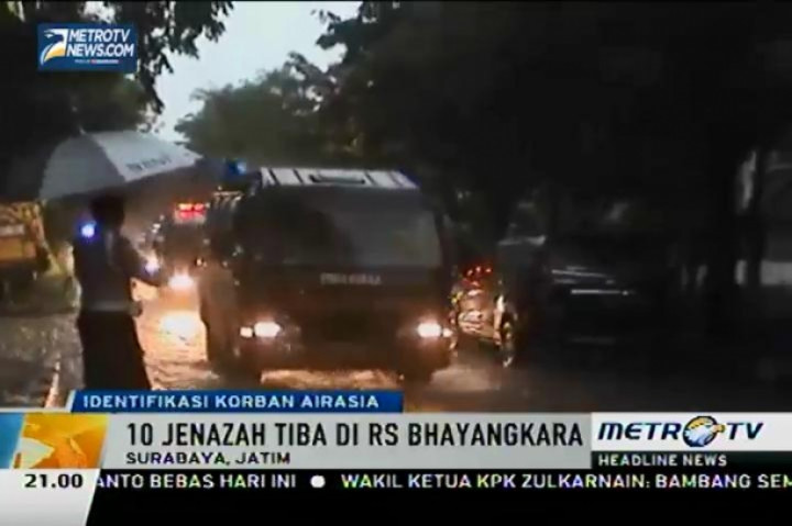 Total 63 Jenazah Korban QZ8501 yang Diterima Tim DVI
