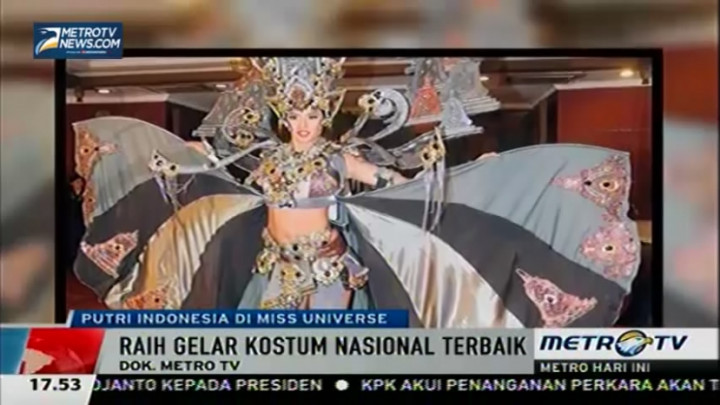 Putri Indonesia Raih Gelar Kostum Nasional Terbaik  