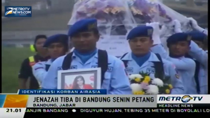 Jenazah Pramugari AirAsia Tiba di Bandung Senin Petang