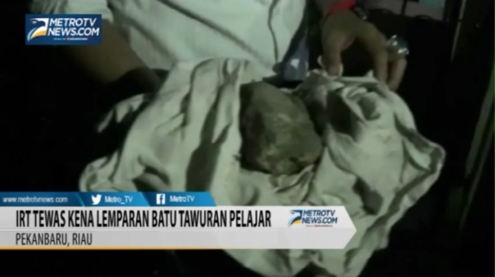 IRT Tewas Kena Lemparan Batu Tawuran Pelajar