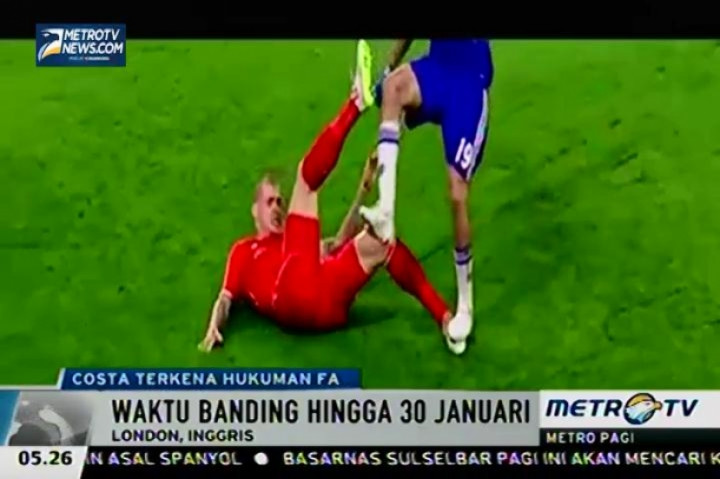 Diego Costa Didakwa Lakukan Tindakan Kekerasan oleh FA