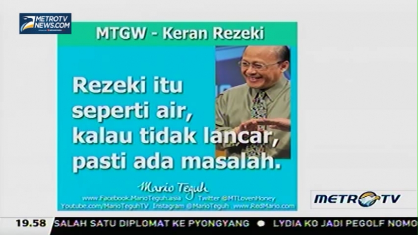 Mario Teguh Golden Ways: Keran Rezeki (3)