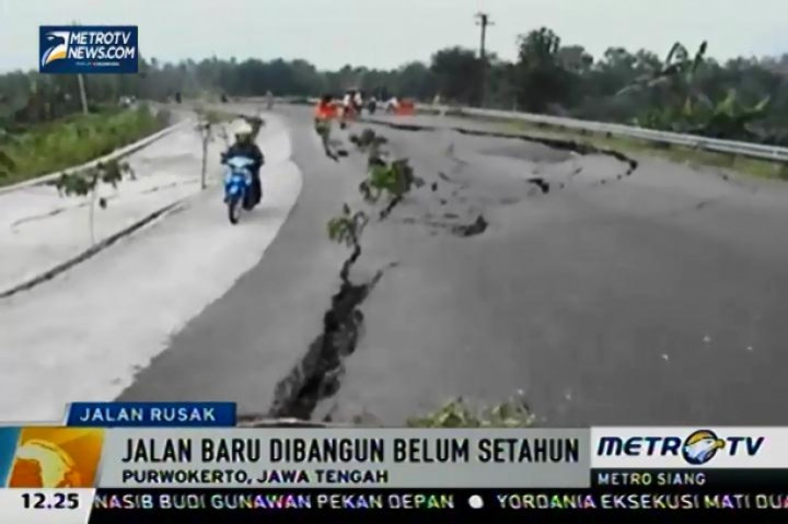 Jalur Alternatif Purwokerto Tujuan Yogyakarta dan Bandung Ambles