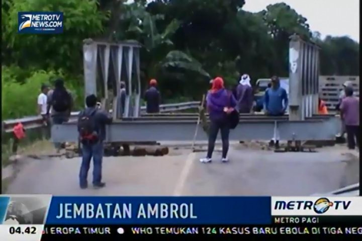 Jembatan Penghubung Jalur Lintas Sumatra Diperbaiki