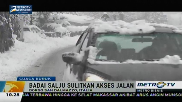 Badai Salju Melanda Beberapa Negara di Eropa   